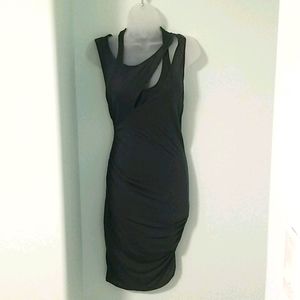 Elizabeth & James grey slinky dress sz M